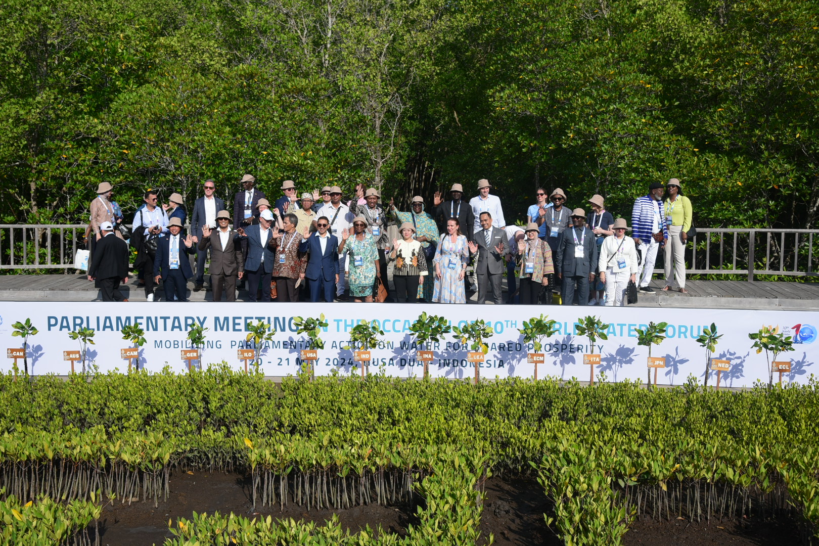 Dukung Restorasi Hutan, DPR dan Parlemen Dunia Kunjungi Kawasan Tahura Tanjung Benoa