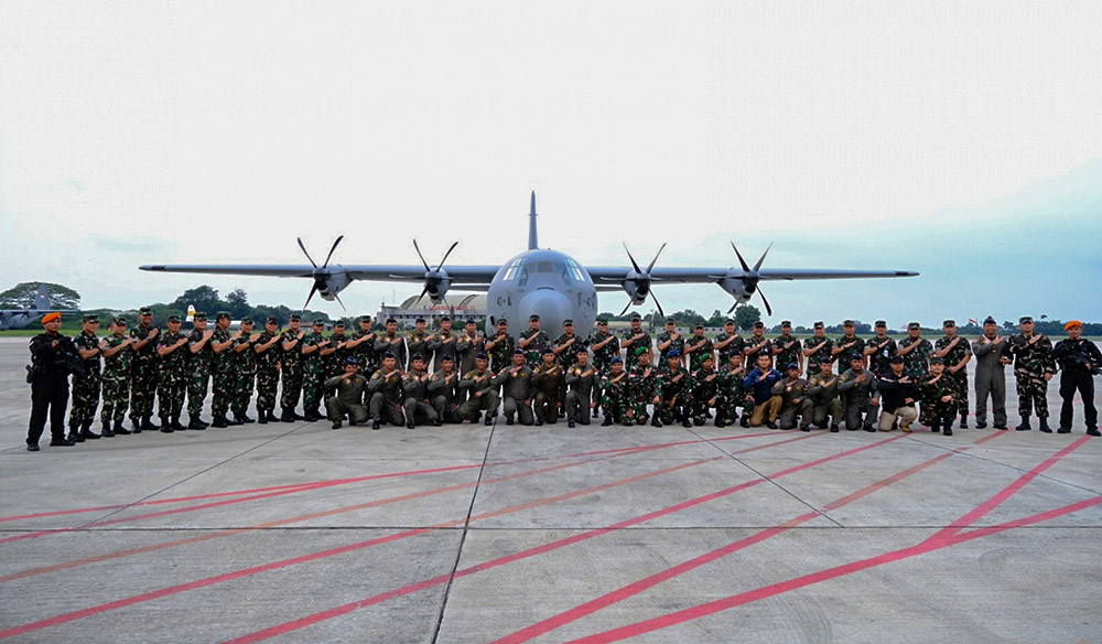 TNI sambut kedatangan pesawat Hercules ke lima di Halim Perdanakusuma