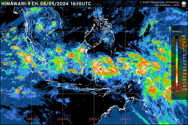 Inilah Prakiraan Cuaca Sejumlah Kota di Indonesia untuk 9 Mei