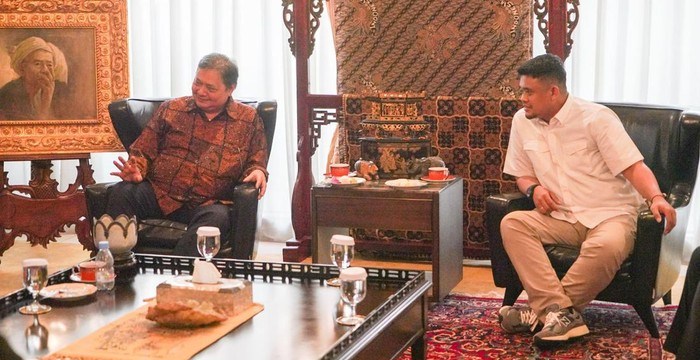 Usai dapat Rekomendasi, Ijeck Bertemu Bobby dan Ketum Golkar Airlangga Hartarto
