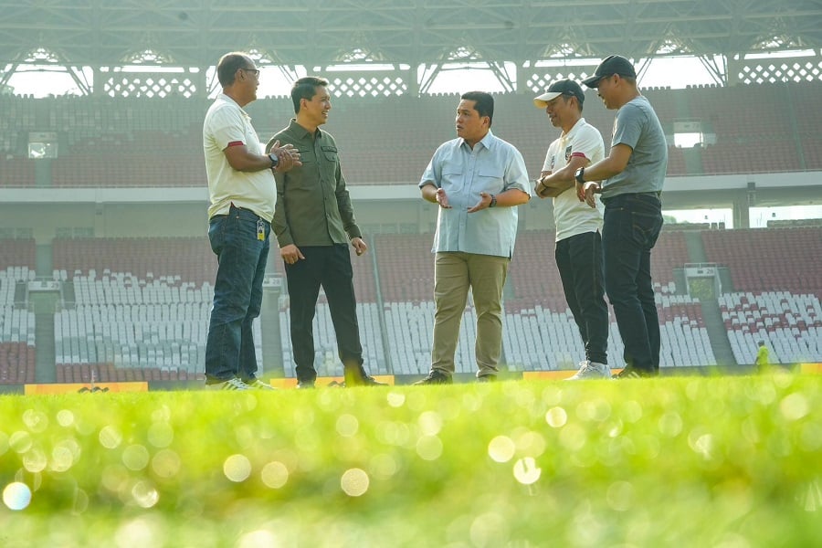 Erick Thohir ingin kualitas rumput GBK seperti di Euro