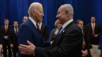 presiden-as-joe-biden-kiri-dan-perdana-menteri-israel-benjamin-netanyahu-33r3 Senator AS: "Penjahat perang" Netanyahu jangan diundang ke Kongres