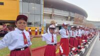 500 siswa SD sambut kedatangan Presiden di Istora Papua Bangkit