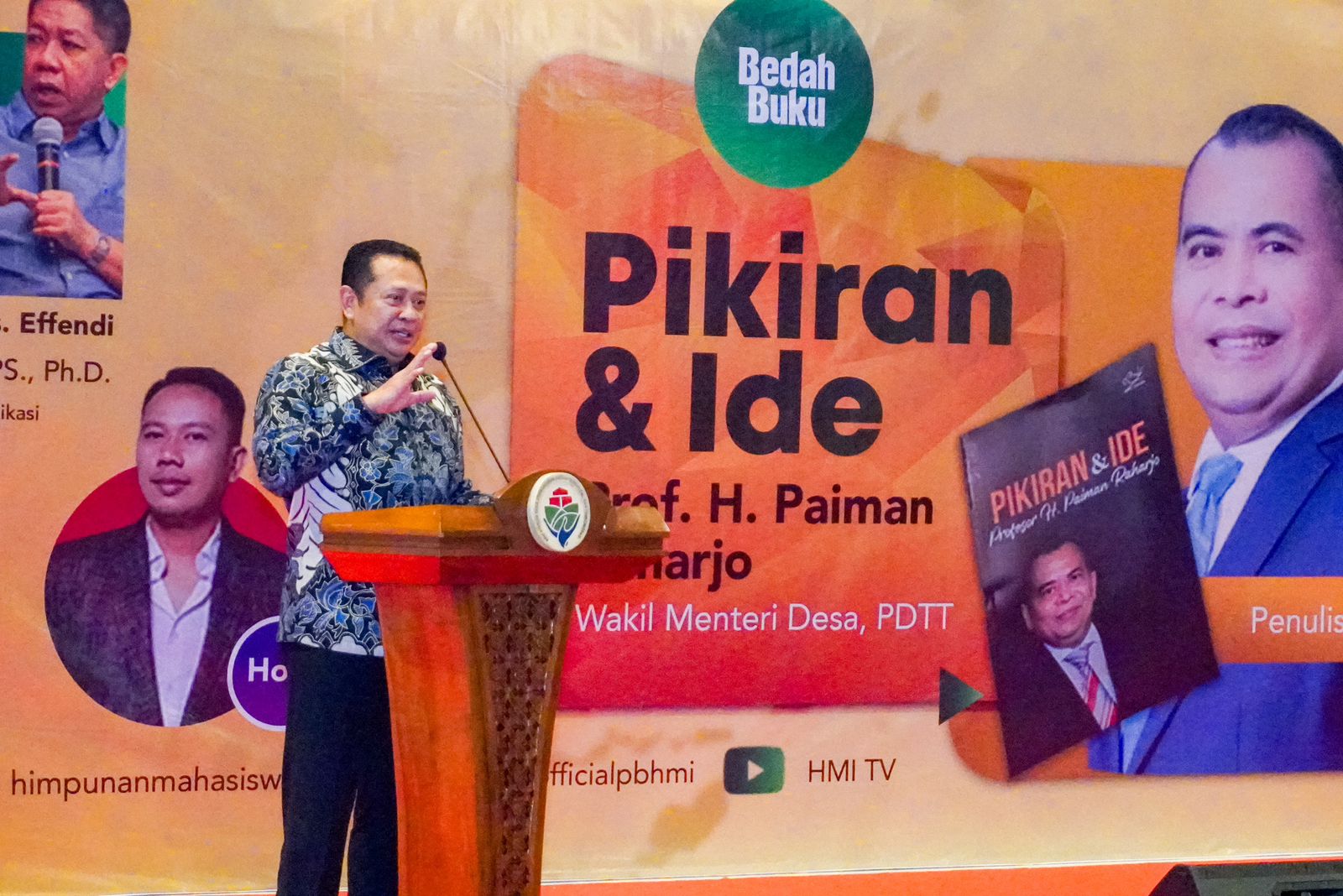 Hadiri Bedah Buku Prof Paiman Raharjo, Bamsoet Ingatkan Penyakit masyarakat "Susah Lihat Orang Senang, Senang Lihat Orang Susah"