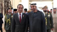 Tiba di Abu Dhabi, Jokowi disambut langsung Presiden MBZ