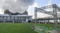 Penyiapan sarana perayaan HUT RI di IKN sudah 90 persen selesai