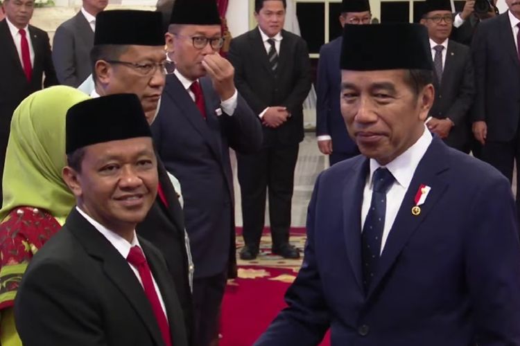 Presiden Jokowi lantik Bahlil Lahadalia sebagai Menteri ESDM