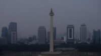 Minggu pagi, udara Jakarta Kurang Bersahabat