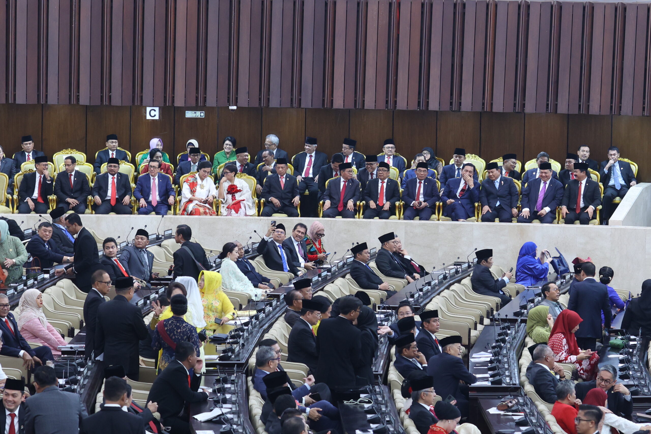 Semarak Para Menteri dan Tokoh Bangsa di Sidang Tahunan 2024