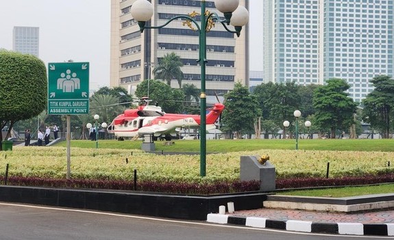 Jelang Sidang Bersama MPR/DPR, Helikopter Kepresidenan-Rantis Siaga Sejak Pagi hari