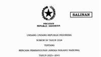 Presiden Jokowi tanda tangani UU RPJPN 2025-2045