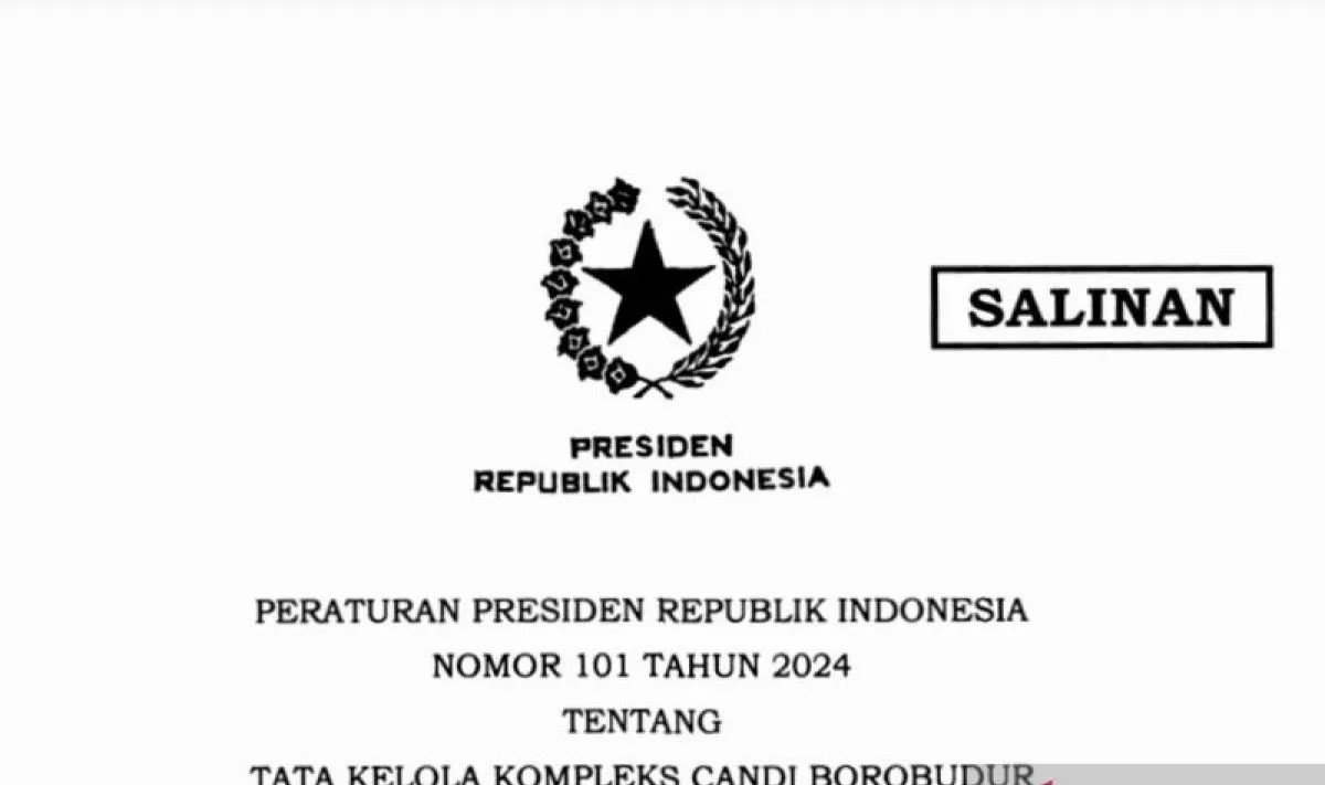 Jokowi tandatangani Perpres 101/2024 untuk pelestarian Borobudur