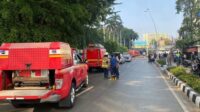 Jalan Depan Gedung Bakamla Ditutup Imbas Kebakaran