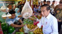 Warga Mengaku Terharu Pedagang Pasar Tradisional Di Kunjungi Presiden Jokowi