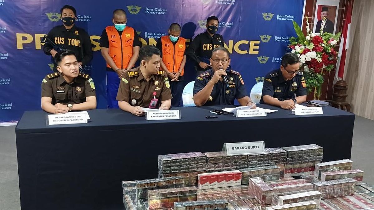 Penindakan 400 Ribu Batang Rokok Ilegal di Ruas Tol Gempol-Pasuruan