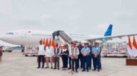 63731CD9-1B04-442A-8F99-830A4E74EF29 Garuda terbangkan 28 ton bantuan ke Sudan, Yaman dan Palestina