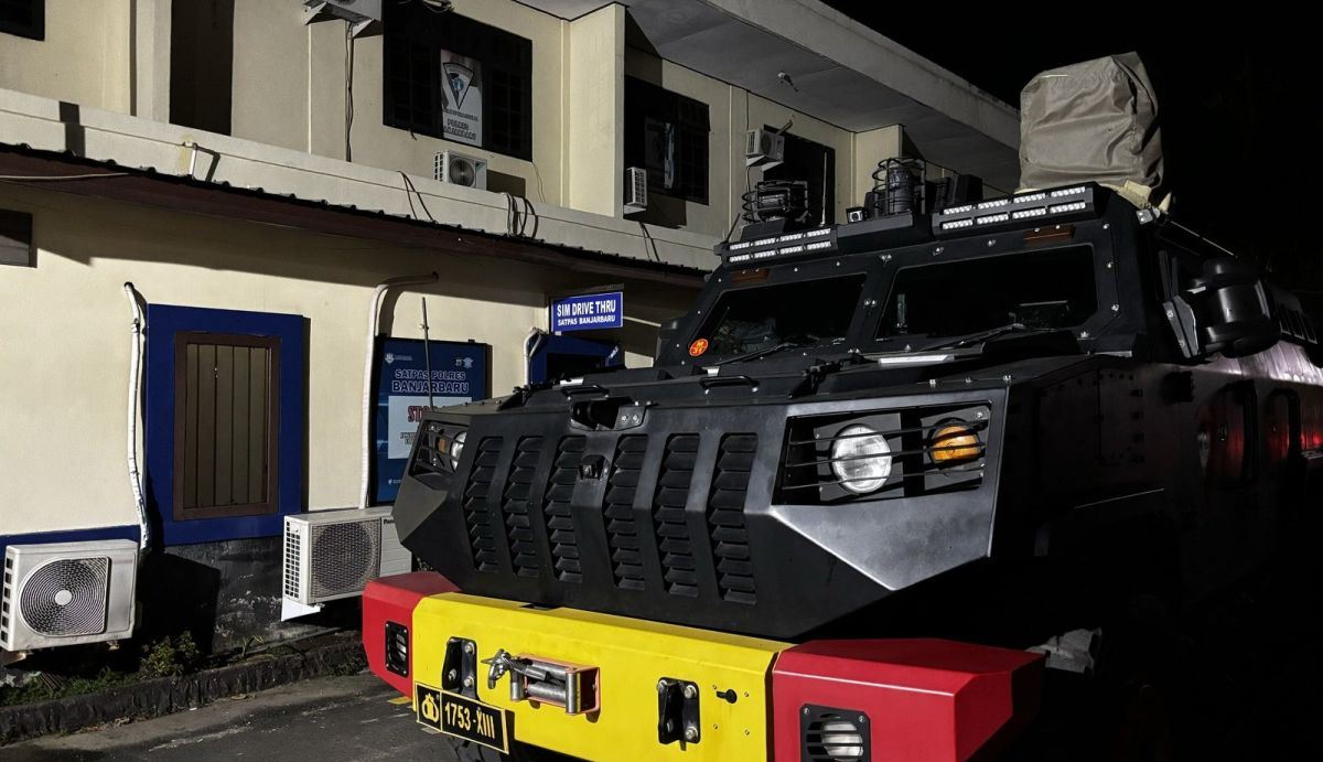 Rantis tiba di Polres Banjarbaru diduga pejabat Kalsel kena OTT KPK