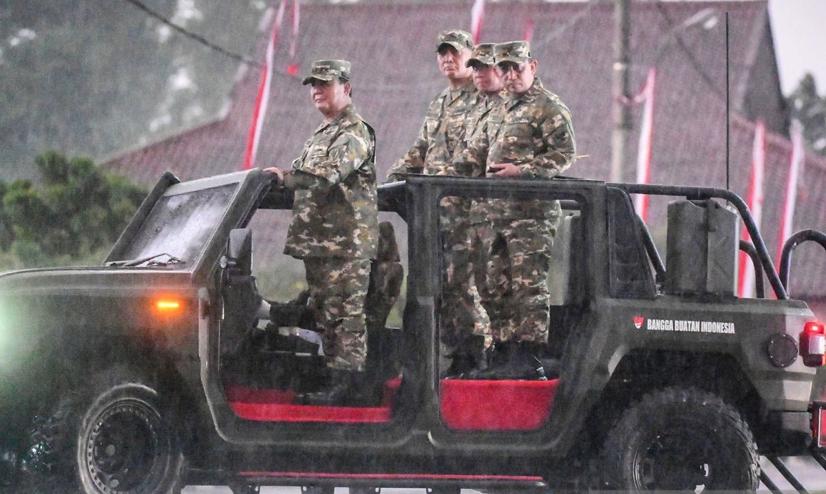 Prabowo : Kalau anak buah basah, pimpinan harus basah