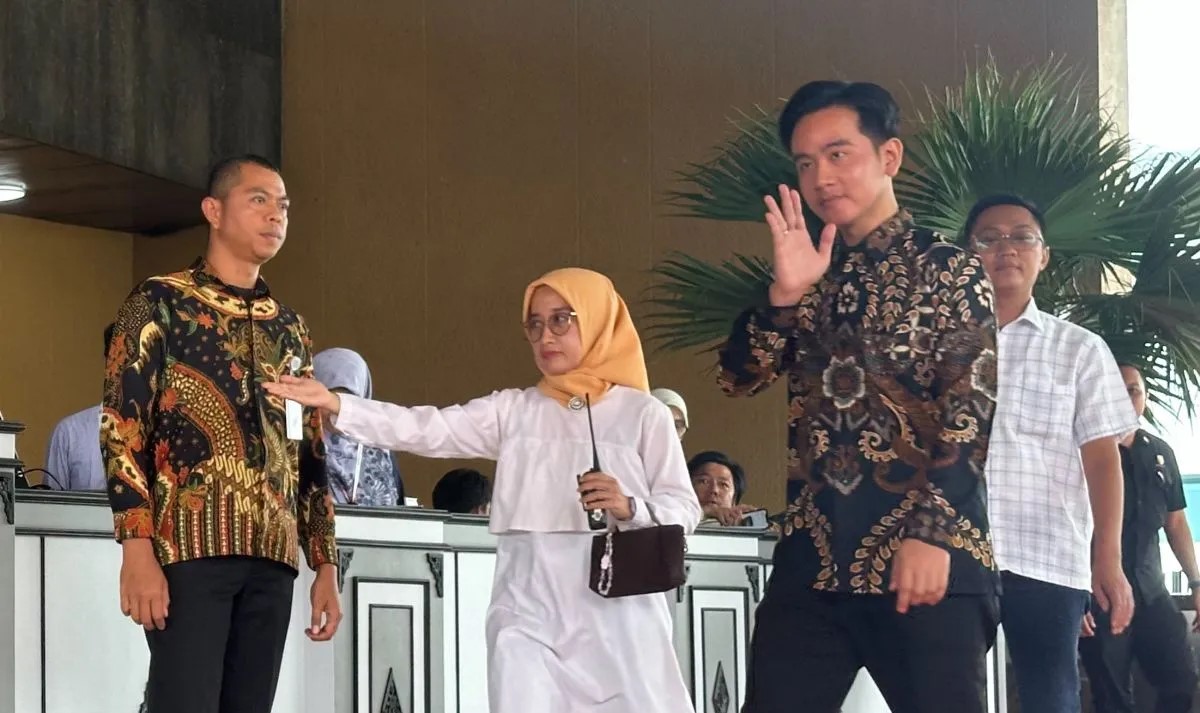 Gibran hadiri geladi bersih pelantikan di kompleks parlemen MPR/DPR RI