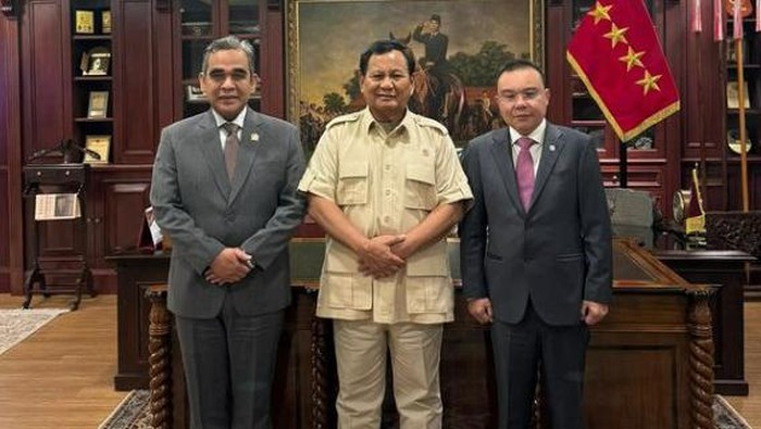 Wakil Ketua DPR Dasco dan Ketua MPR Muzani Temui Prabowo di Kemhan Usai Resmi Jadi Pimpinan DPR-MPR