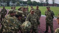 Prabowo Ikut Olahraga-Latihan Baris di Magelang, Tiba Lebih Dulu di Lapangan