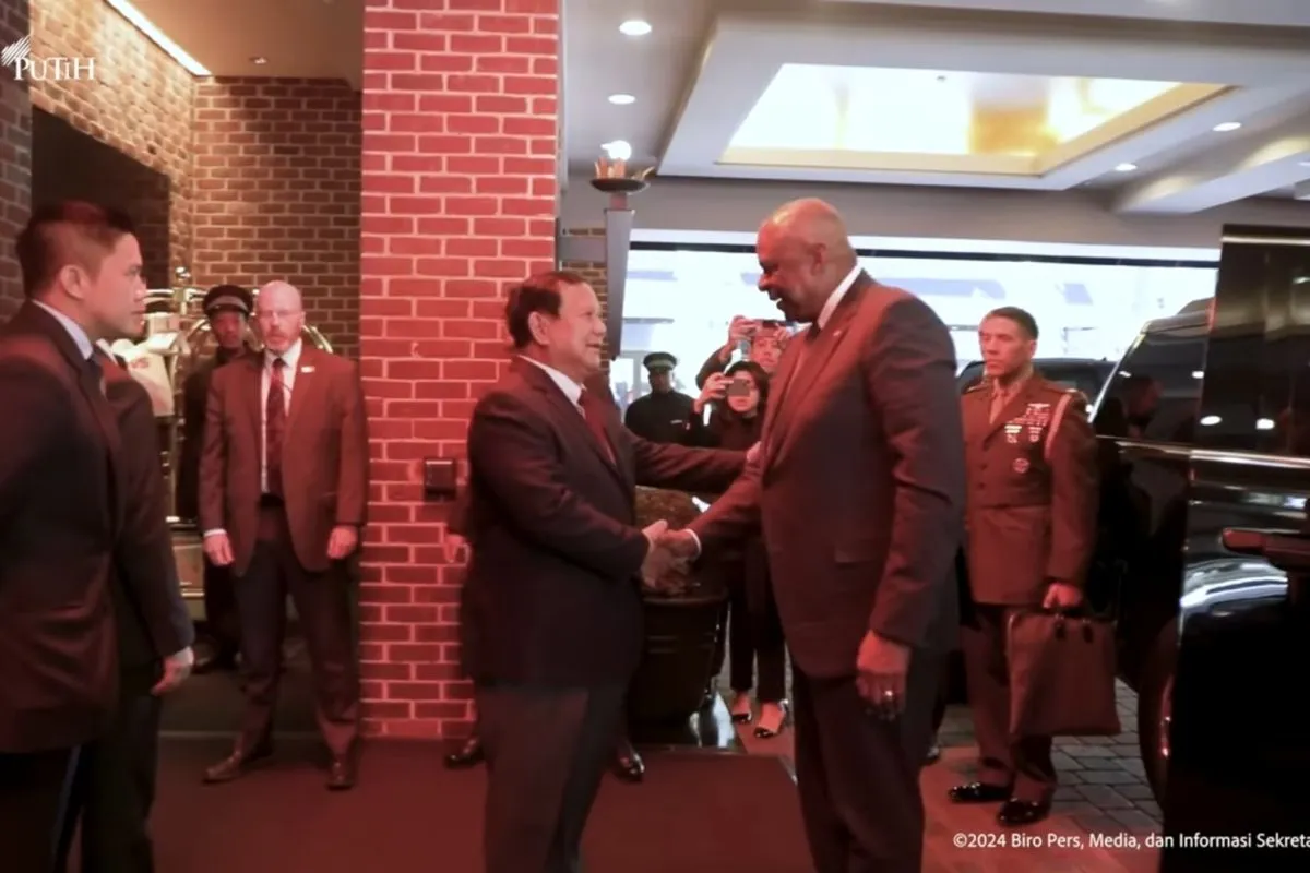 Prabowo dan Lloyd Austin bahas isu Gaza dan Laut Tiongkok Selatan
