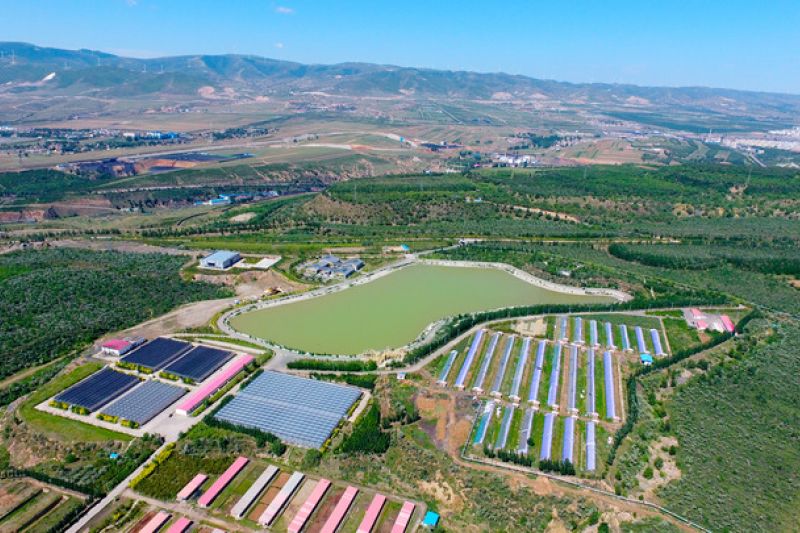 Bekas tambang batu bara di Shanxi China disulap jadi lahan pertanian