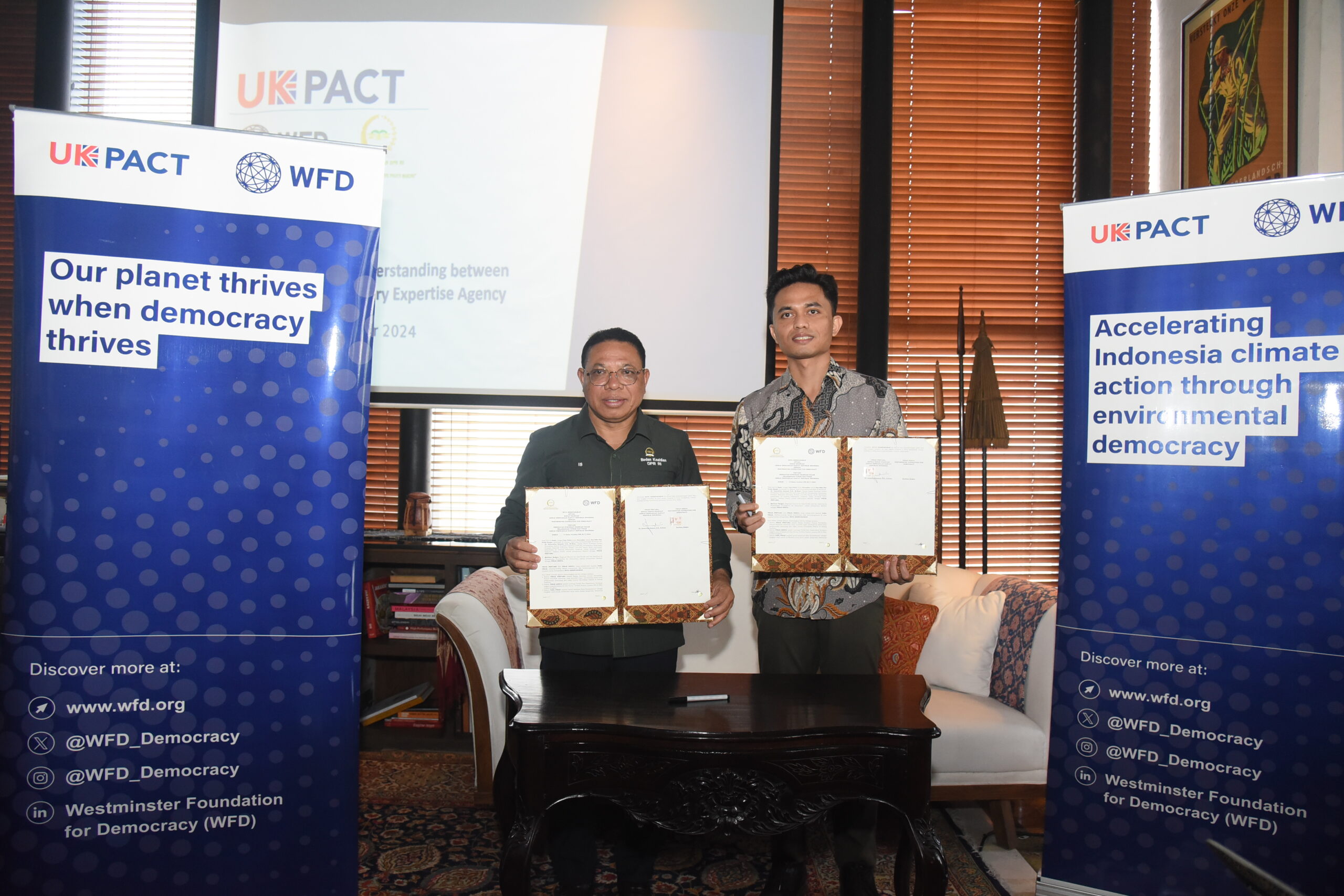 MoU BKD dengan WFD Optimalisasi Partisipasi Masyarakat dalam Penyediaan Data dan Informasi