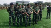 Komandan Pusat Misi Pemeliharaan Perdamaian (PMPP) TNI Mayjen TNI Taufik Budi Santoso saat jumpa pers di Markas Besar TNI, Cilangkap, Jakarta