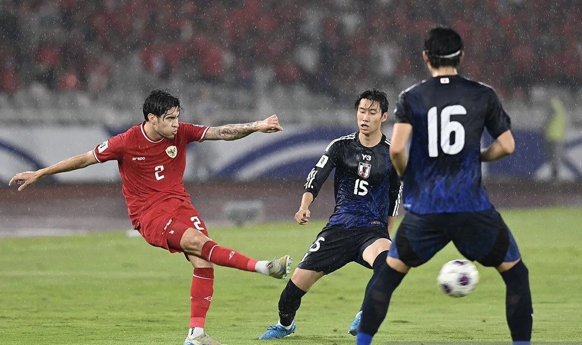 Dikandang Sendiri Timnas Indonesia kalah empat gol tanpa balas dari Jepang