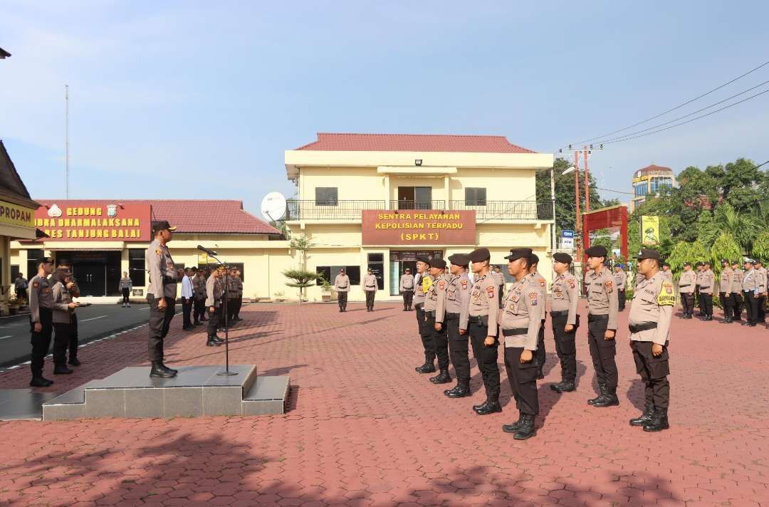 Sidak Judi Online, Ponsel Aparat Polres Tanjungbalai Diperiksa saat Apel