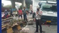 Truk Kecelakaan di Jalan Yos Sudarso Jakut, Lalin Padat Jelang Lokasi