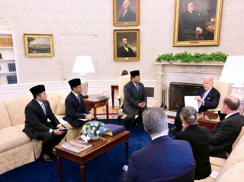 Bertemu Biden di Gedung Putih, Prabowo Komitmen Perkuat Hubungan Indonesia-AS