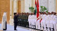 Tiba di Istana Qasr Al Watn Abu Dhabi, Prabowo Disambut Upacara Kenegaraan