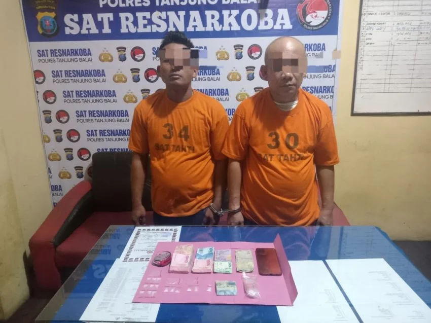 Lagi - lagi Satres Narkoba Polres Tanjungbalai Amankan Dua Pengedar Sabu