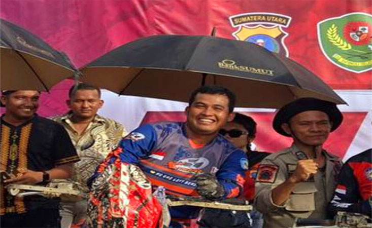 Inilah Sosok Brigadir Agus Amanda Putra, Juara 1 Motocross Kapolres Cup di Paluta