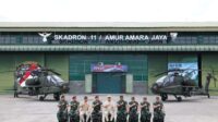 Mengunjungi Skadron 11/AAJ, Menhan Bahas Kesiapan Alutsista Penerbad