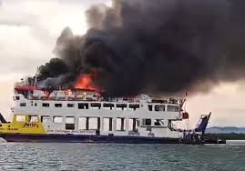 Polisi: Penyeberangan Pelabuhan Punggur normal pascakebakaran roro