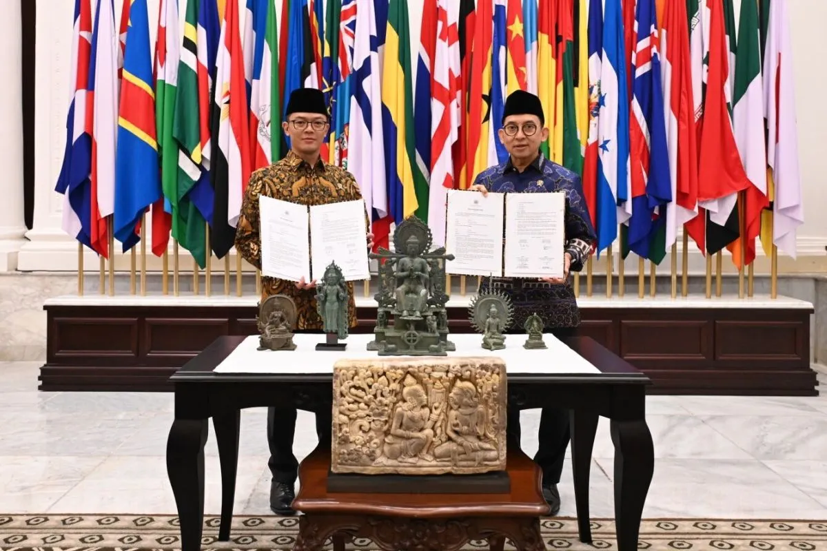 Kemlu serahkan ke Kemenbud enam objek budaya yang dipulangkan dari AS