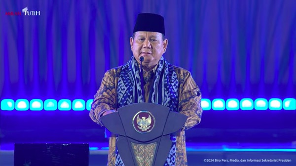Prabowo: Selamat Natal-Tahun Baru, Semoga Tuhan Beri Kita Perdamaian