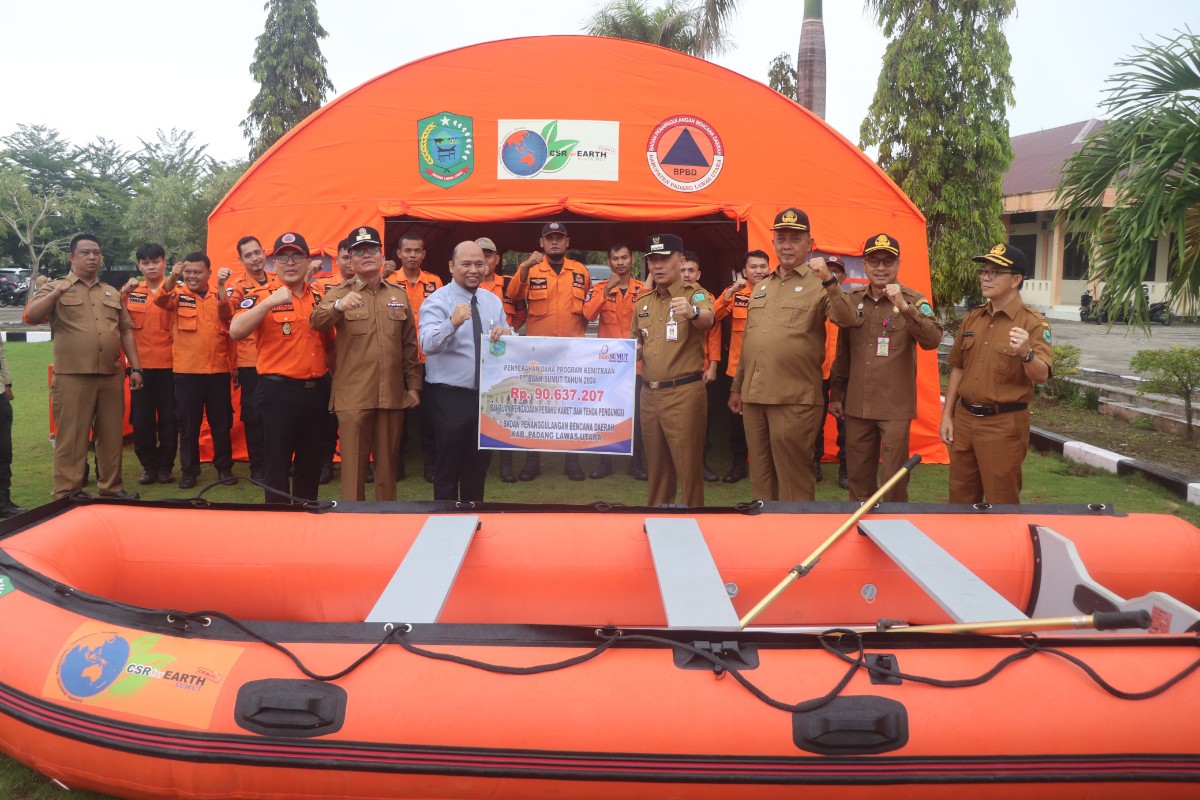 Pemkab Paluta Terima Bantuan CSR dari Bank Sumut sebesar Rp. 90.637.207