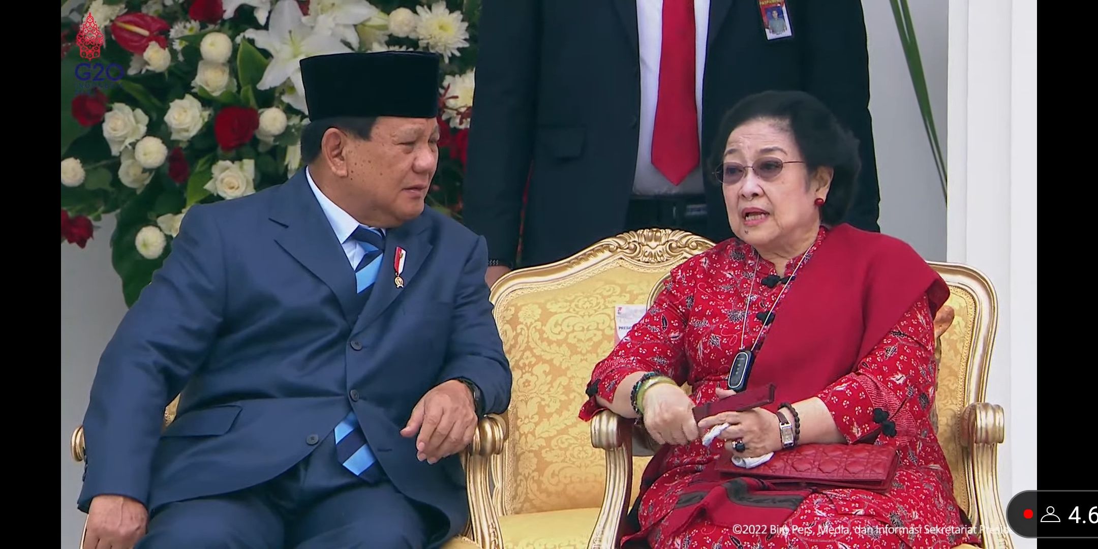 Prabowo Kirim Karangan Bunga Ucapan Ultah ke Megawati