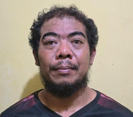 Tampang Wahyudin (40), guru ngaji tersangka kasus pencabulan sejumlah murid anak laki-laki di bawah umur di Ciledug, Kota Tangerang.