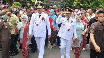 Wali Kota - Wakil Bekasi, Tri-Harris Disambut Meriah