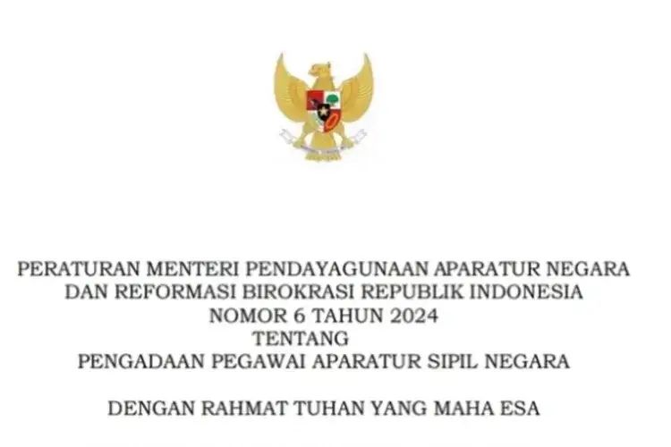 Intip Aturan PermenPANRB 6/2024, Kabar bagi PPPK