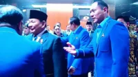 Presiden hadir Kongres VI Partai Demokrat, disambut SBY dan AHY