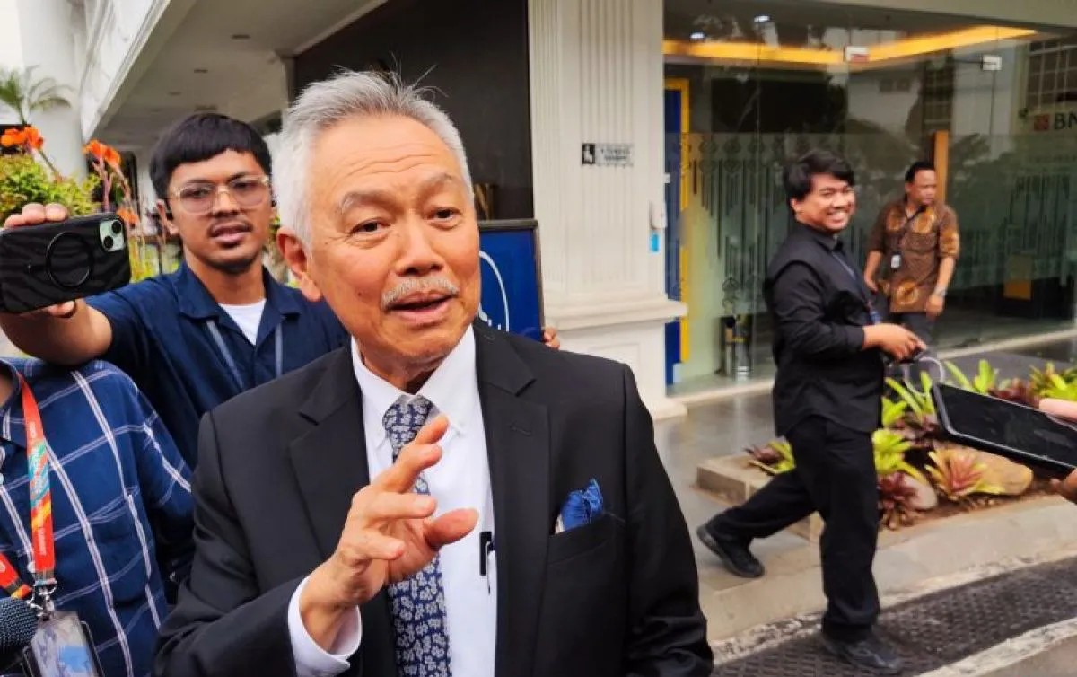 Pengusaha ternama Nasional yang juga pemilik Grup Artha Graha, Tomy Winata saat ditemui di Istana Kepresidenan Jakarta, Jumat (7/3/2025)