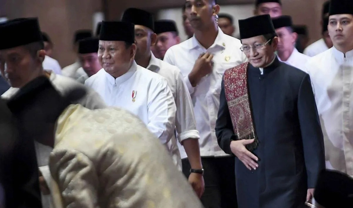 Masjid Istiqlal disterilkan jelang Shalat Id Prabowo dan Gibran