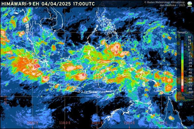 Inilah Prakiraan Cuaca Sejumlah Kota di Indonesia Pada hari ini 5 April