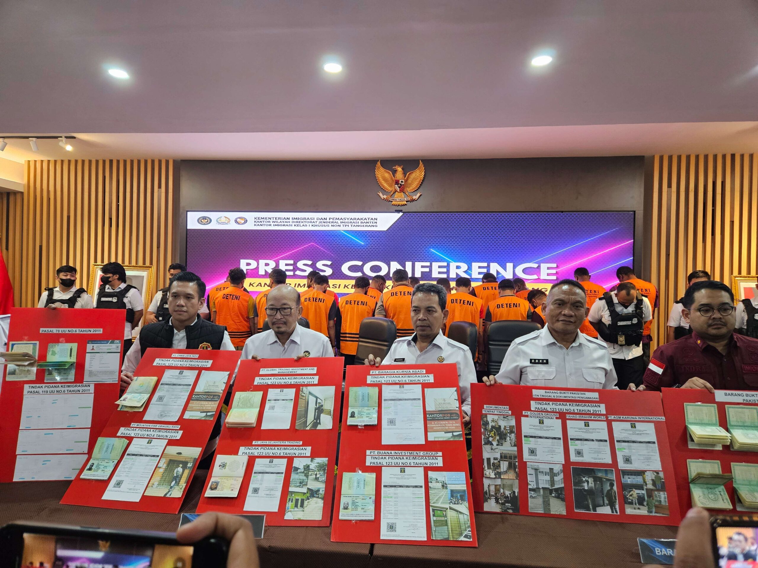 Imigrasi Tangerang Bakal Pidanakan dan Deportasi 19 WNA
